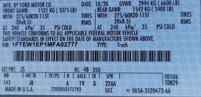 2021 Ford F-150 XL