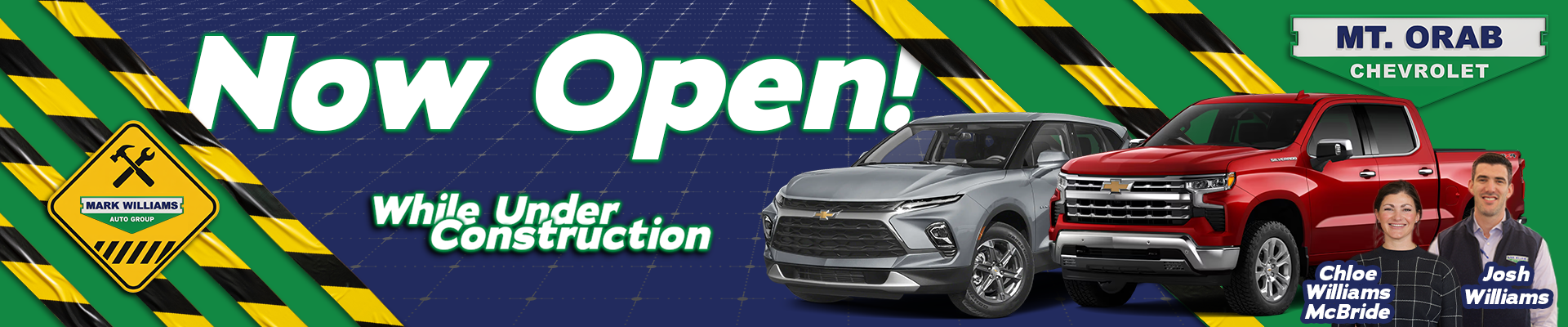 Now Open While Under Construction